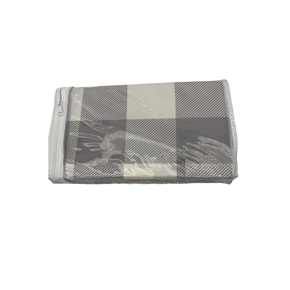 Northern Nights Set of 2 Grant Plaid Bed Pillow Shams Logan Gray